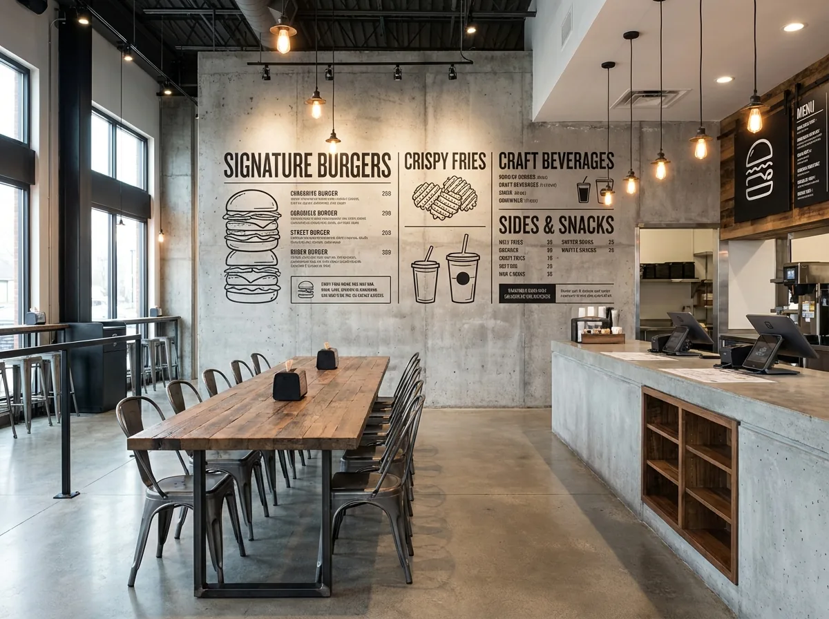 Restaurants wall print